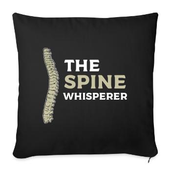 Physiothérapie - Housse de coussin décorative 45 x 45 cm - noir - Devant
