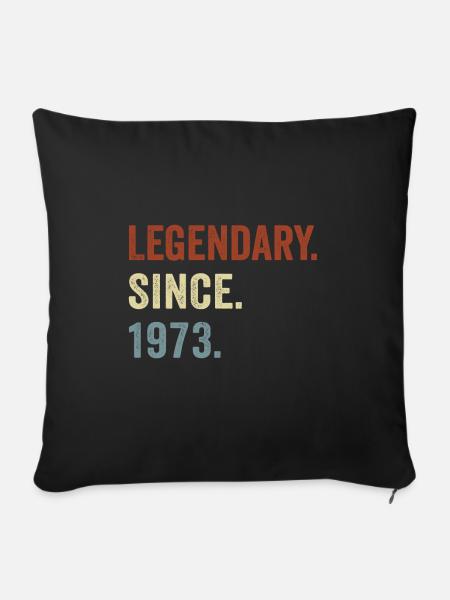 Legendary since 1973 - Sofakissenbezug 45 x 45 cm - Schwarz