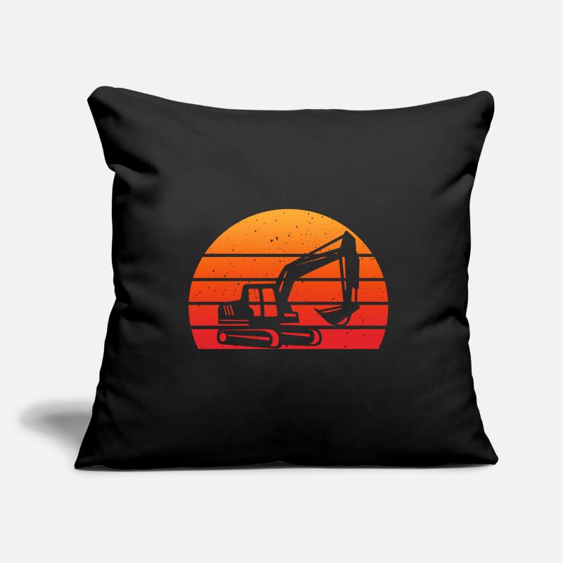 backhoe backhoe backhoe excavator Sofa pillowcase 17,3'' x 17,3'' (45 x 45 cm)