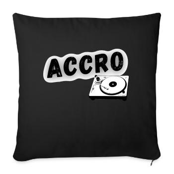 Addicted - Sofa pillowcase 17,3'' x 17,3'' (45 x 45 cm) - black - Front