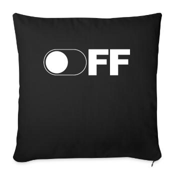 De - Housse de coussin décorative 45 x 45 cm - noir - Devant