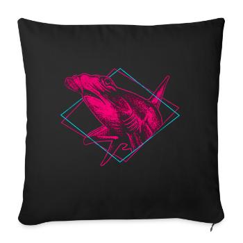 Hammerhai - Sofakissenbezug 45 x 45 cm - Schwarz - Vorne
