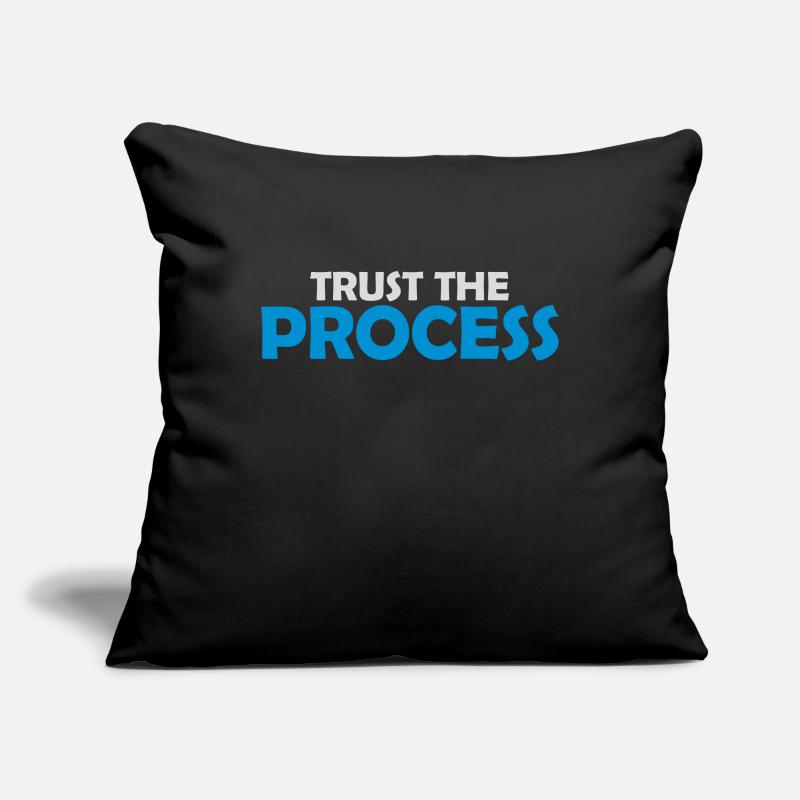 trust the process Zitat Sofakissenbezug 45 x 45 cm
