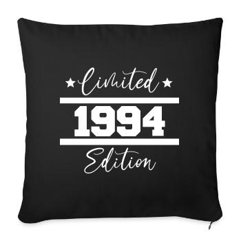 Édition limitée Born 1994 Cadeau Anniversaire - Housse de coussin décorative 45 x 45 cm - noir - Devant