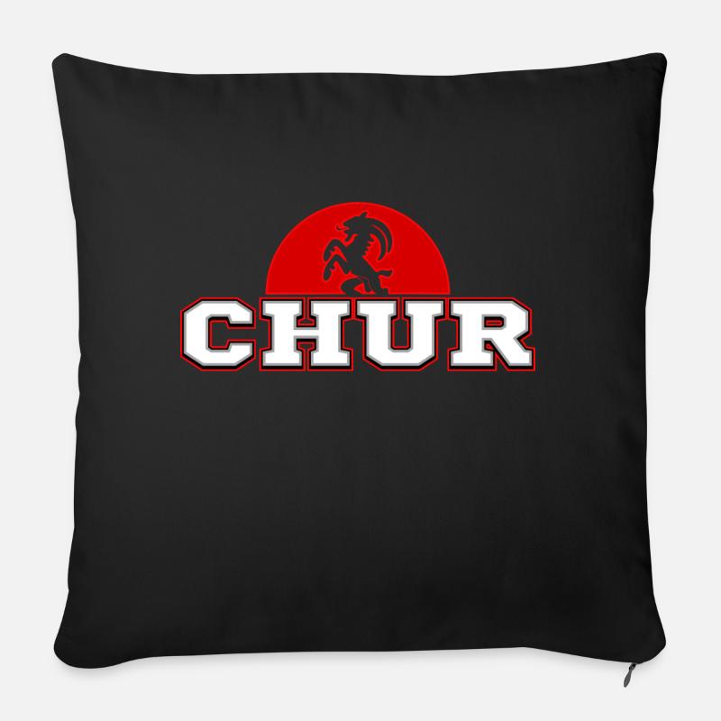 Chur - Sofakissenbezug 45 x 45 cm - Schwarz