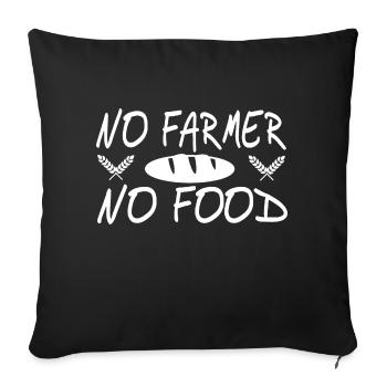 Farm - Sofa pillowcase 17,3'' x 17,3'' (45 x 45 cm) - black - Front