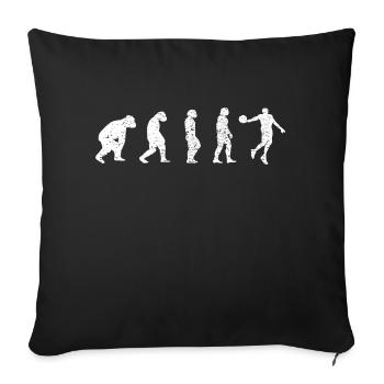 Club de basket-ball Amateurs de basket-ball Joueurs de basket-ball - Housse de coussin décorative 45 x 45 cm - noir - Devant
