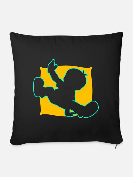 Breakdance Junge Breakdancer Tanzen - Sofakissenbezug 45 x 45 cm - Schwarz
