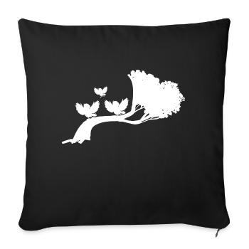 Safari Zoo Animals Wildlife - Sofa pillowcase 17,3'' x 17,3'' (45 x 45 cm) - black - Front