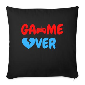 Game Over - Sofakissenbezug 45 x 45 cm - Schwarz - Vorne