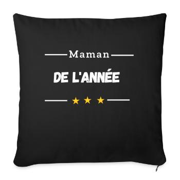 T-SHIRT MAMAN DE L'ANNEE - SEXY MAMA MOM CADEAU - Housse de coussin décorative 45 x 45 cm - noir - Devant