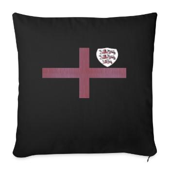 England, Fahne, Wappen, England Fahne by aha pix - Sofakissenbezug 45 x 45 cm - Schwarz - Vorne