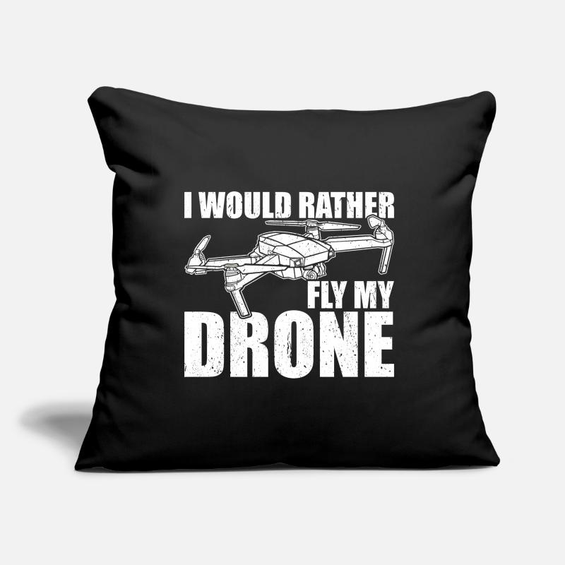 Drone Drones Housse de coussin décorative 45 x 45 cm