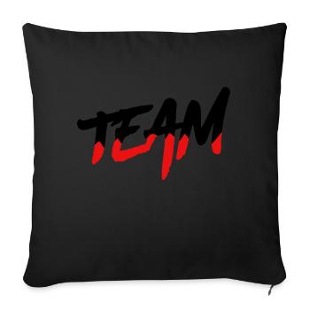 team - Sofakissenbezug 45 x 45 cm - Schwarz - Vorne