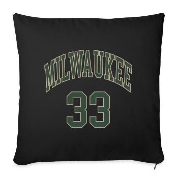 Milwaukee 33 - Housse de coussin décorative 45 x 45 cm - noir - Devant