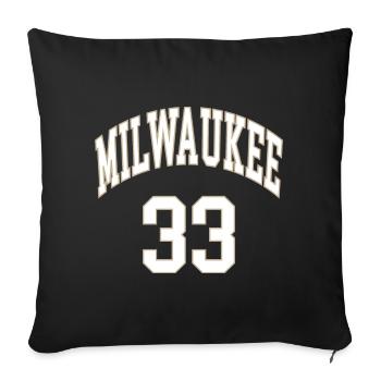 Milwaukee 33 - Housse de coussin décorative 45 x 45 cm - noir - Devant