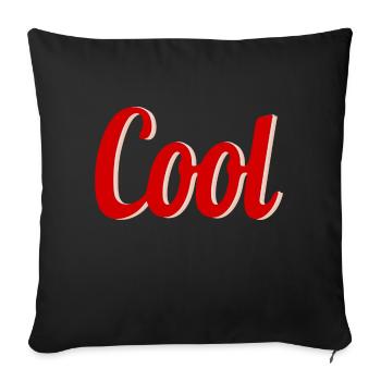 Refroidir - Housse de coussin décorative 45 x 45 cm - noir - Devant
