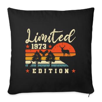 Limited 1973 Forest Edition - Sofa pillowcase 17,3'' x 17,3'' (45 x 45 cm) - black - Front