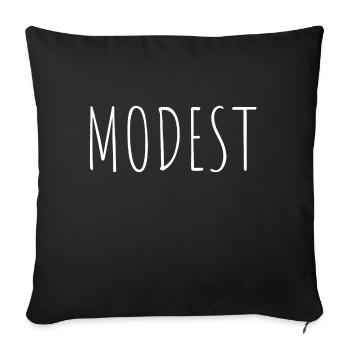 modest - Sofakissenbezug 45 x 45 cm - Schwarz - Vorne