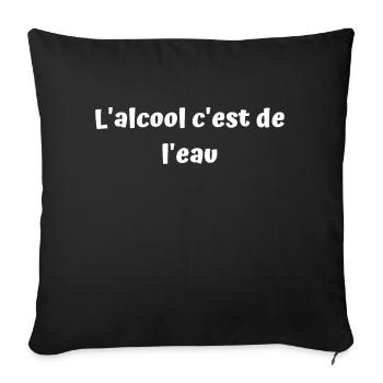 J'ai promis de vous faire rire aujourd'hui - Housse de coussin décorative 45 x 45 cm - noir - Devant