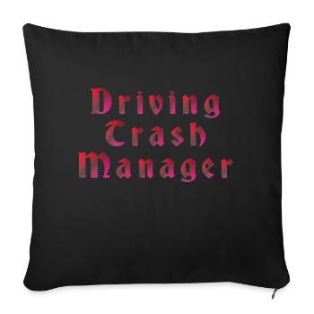 Modern garbage collection - Sofa pillowcase 17,3'' x 17,3'' (45 x 45 cm) - black - Front