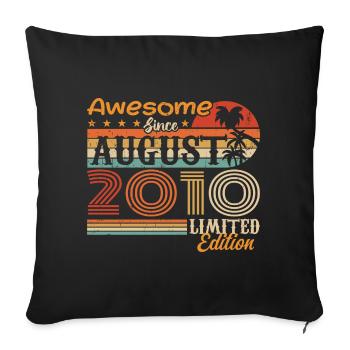 2010 August Gift Idea August 2010 - Sofa pillowcase 17,3'' x 17,3'' (45 x 45 cm) - black - Front