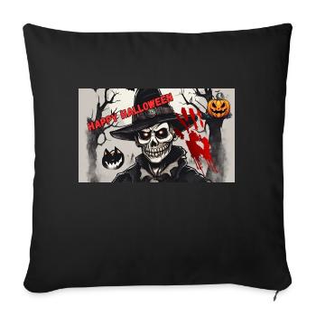 Happy Halloween - Sofakissenbezug 45 x 45 cm - Schwarz - Vorne