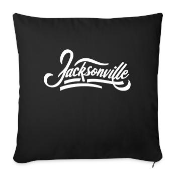 Jacksonville - Housse de coussin décorative 45 x 45 cm - noir - Devant