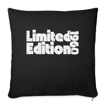 Limitierte Auflage 1960 - Sofakissenbezug 45 x 45 cm - Schwarz - Vorne