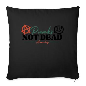 Les punks ne sont pas morts - Anarchie - Housse de coussin décorative 45 x 45 cm - noir - Devant