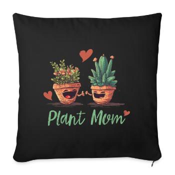 A garden lover's delight - Sofa pillowcase 17,3'' x 17,3'' (45 x 45 cm) - black - Front