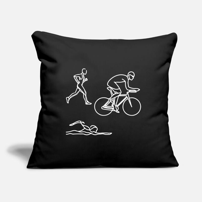 Triathlon Drawing Sofa pillowcase 17,3'' x 17,3'' (45 x 45 cm)