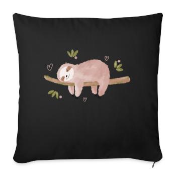 Dormir - Housse de coussin décorative 45 x 45 cm - noir - Devant