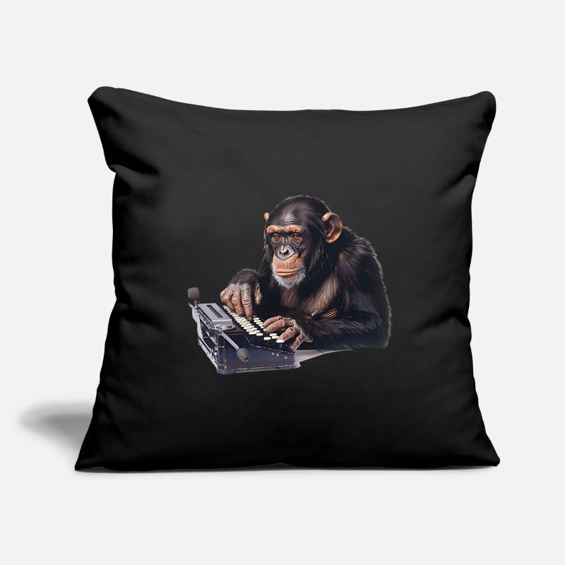Das Infinite-Monkey-Theorem, ein Gedankenabenteuer Sofakissenbezug 45 x 45 cm
