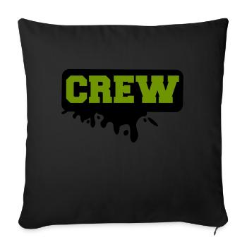 crew - Sofa pillowcase 17,3'' x 17,3'' (45 x 45 cm) - black - Front