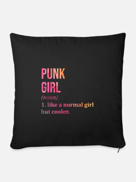 Punk Punk Punk - Sofakissenbezug 45 x 45 cm - Schwarz
