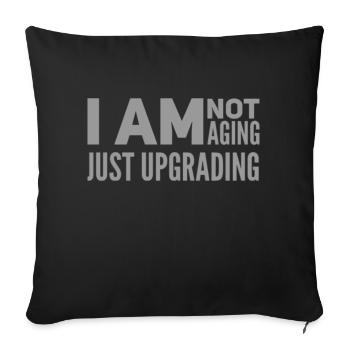 50th Birthday Gift Idea - Sofa pillowcase 17,3'' x 17,3'' (45 x 45 cm) - black - Front
