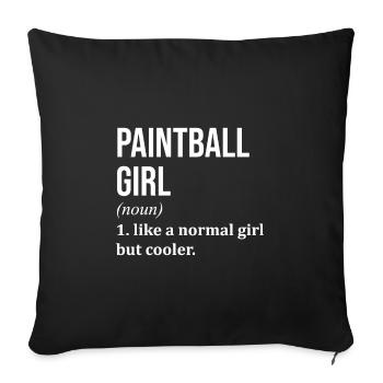 Paintball Paintball Paintball - Housse de coussin décorative 45 x 45 cm - noir - Devant