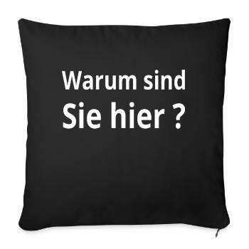 Party - Sofakissenbezug 45 x 45 cm - Schwarz - Vorne