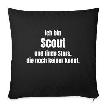 Scouting et talents - Housse de coussin décorative 45 x 45 cm - noir - Devant