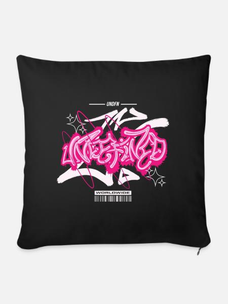 Streetwear Urban Graffiti - Sofakissenbezug 45 x 45 cm - Schwarz