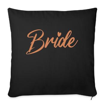 Bride Bachelorette Party Bride Bachelorette Party - Sofa pillowcase 17,3'' x 17,3'' (45 x 45 cm) - black - Front