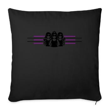 Enterrement de vie de jeune fille - Housse de coussin décorative 45 x 45 cm - noir - Devant