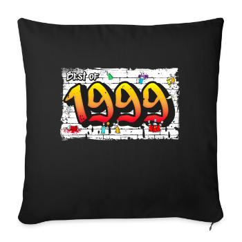 Legendary 1999 Graffiti – 26 Years of Street - Sofa pillowcase 17,3'' x 17,3'' (45 x 45 cm) - black - Front