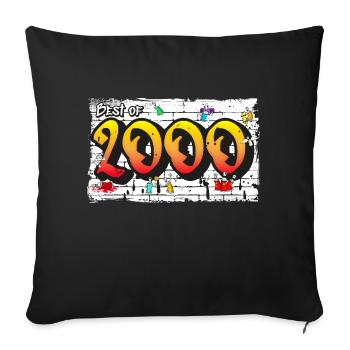 Millennium 2000 Graffiti – 25 Years of Urban Vibes - Sofa pillowcase 17,3'' x 17,3'' (45 x 45 cm) - black - Front