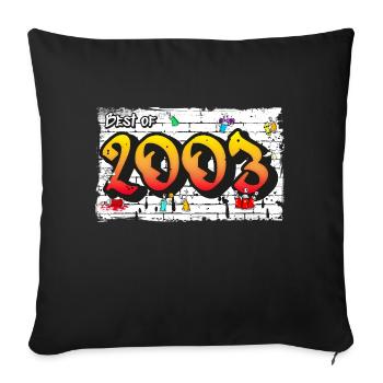 Graffiti Rebel 2003 – 22 ans d’ambiance audacieuse - Housse de coussin décorative 45 x 45 cm - noir - Devant