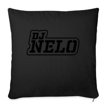 DJ Nelo - Outline Black - Sofakissenbezug 45 x 45 cm - Schwarz - Vorne