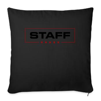 Staff Crew - Sofa pillowcase 17,3'' x 17,3'' (45 x 45 cm) - black - Front