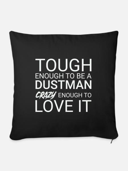 Dustman Crazy - Sofakissenbezug 45 x 45 cm - Schwarz