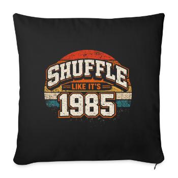 Mischen Sie wie ein Vintage-Jubiläumsgeschenk von 1985 - Sofakissenbezug 45 x 45 cm - Schwarz - Vorne